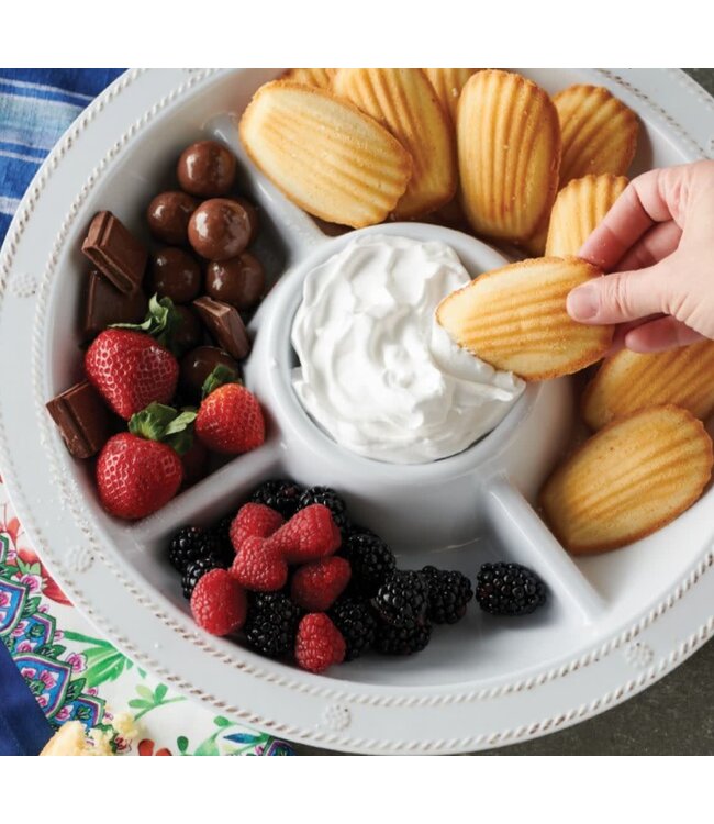 Juliska 15'' Sectioned Server B&T Melamine Whitewash