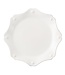 B&T Whitewash Scalloped Salad Plate Display