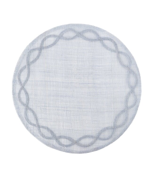Round Placemat Tuileries Garden Chambray