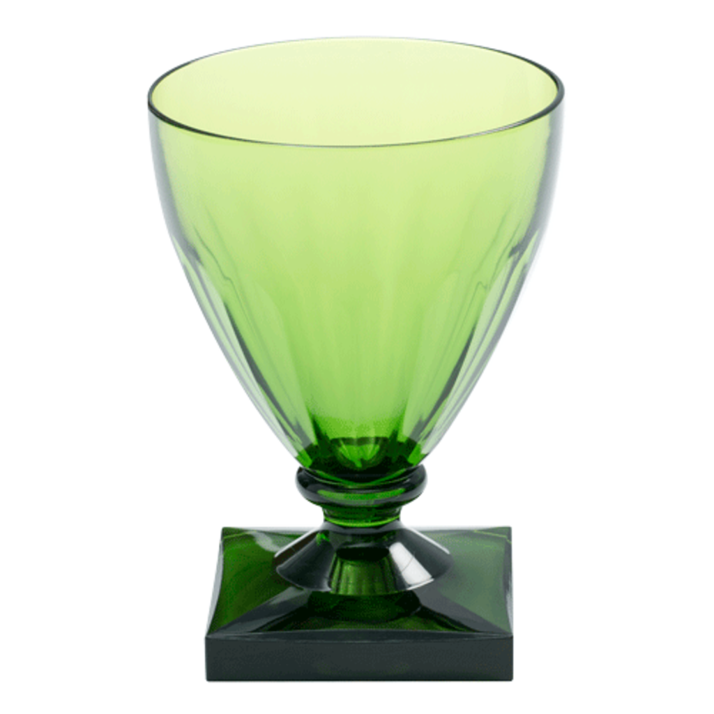 Caspari Caspari Acrylic Wine Goblet Crystal Emerald