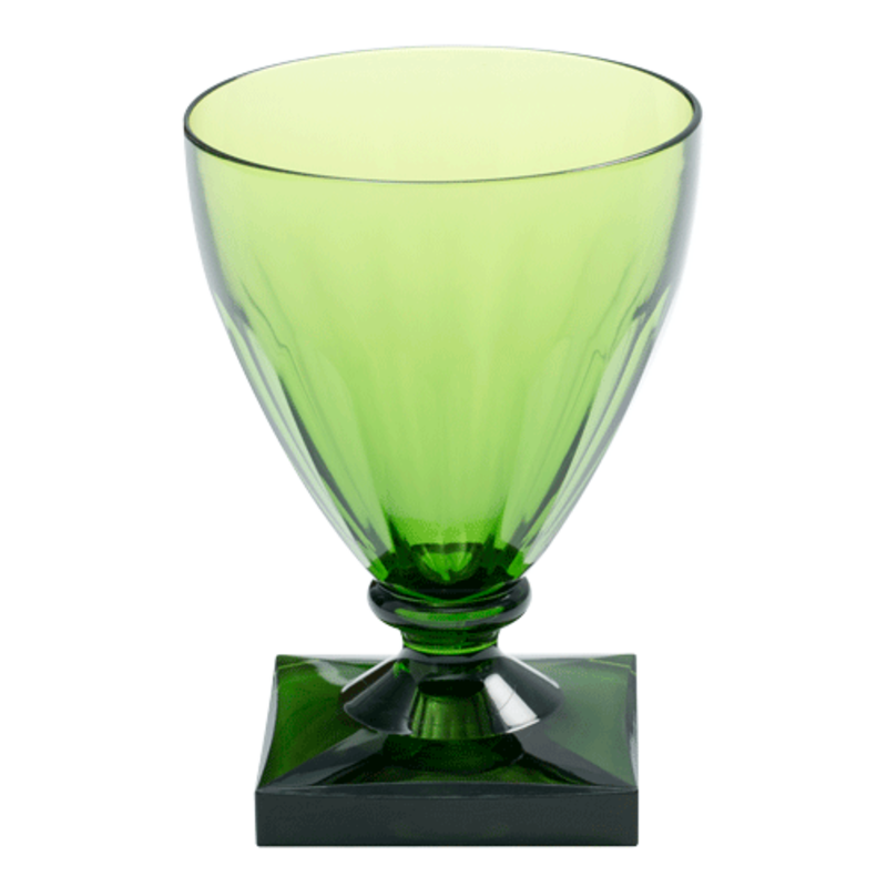 Caspari Caspari Acrylic Wine Goblet Crystal Emerald