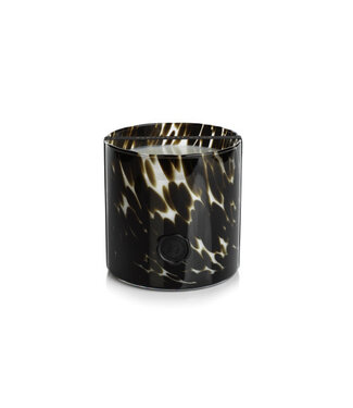 Zodax AG Opal Glass Three Wick Candle Black Fig Vetiver
