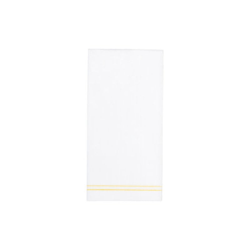 Vietri PAPERSOFT NAPKINS LINEA YELLOW GUEST TOWELS (PACK OF 50)