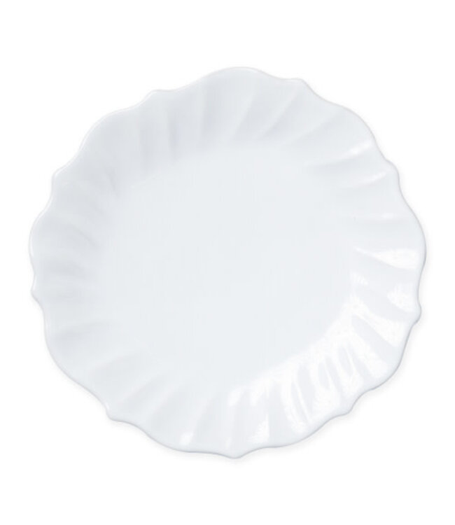 Incanto Stone White Ruffle Dinner Plate