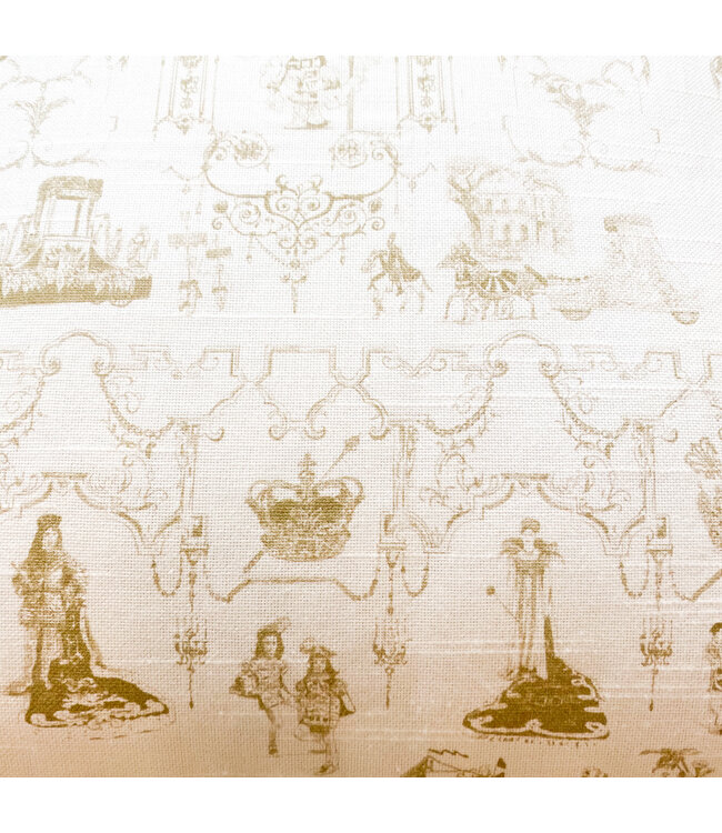 Jennifer Grehan Mardi Gras Toile Gold Tote