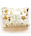 Jennifer Grehan Mardi Gras Toile Gold Pillow (Small)