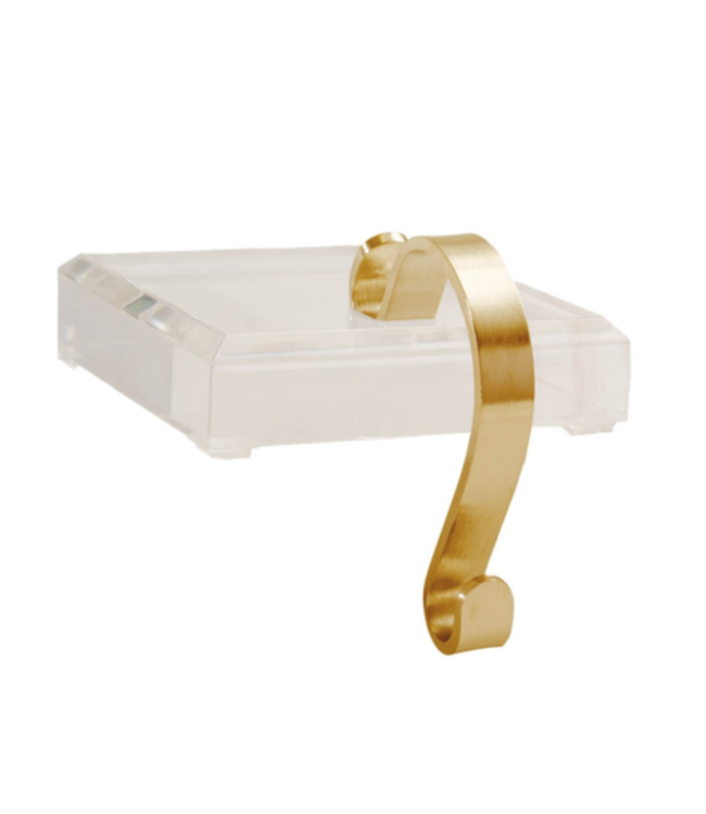 Fig & Dove Brass Acrylic Stocking Holder