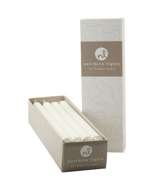 Northern Lights White Single  12" Taper