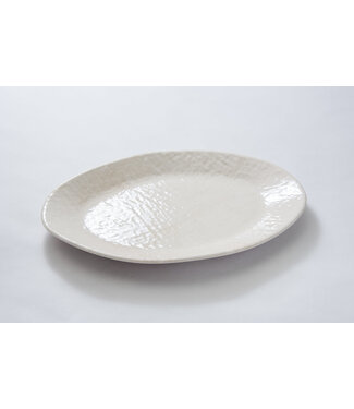 Relish Weave Cream Serving Oval