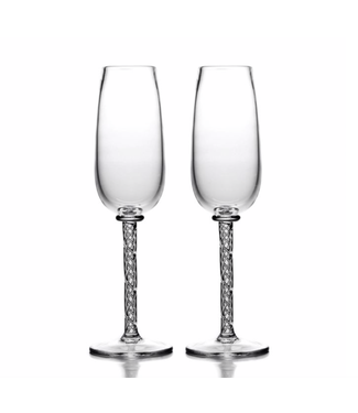 Swarovski Crystalline Champagne Flutes, Set of 2
