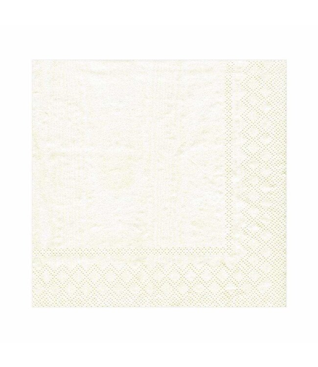 Moire Ivory Luncheon Napkin