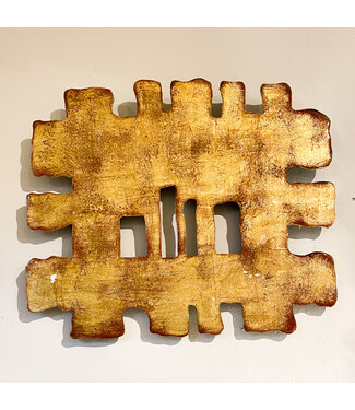 Cynthia Kolls Gold Leaf Wall Sculpture Adobe