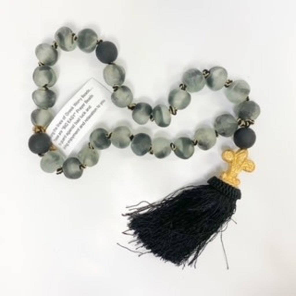 Ann Lee Sarpy Large Black Beads