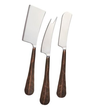 Simon Pearce - Woodbury Copper Cheese Knife Set