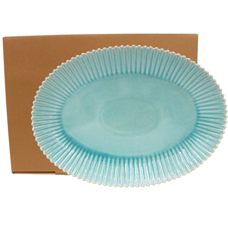Casafina Oval Platter Pearl Aqua