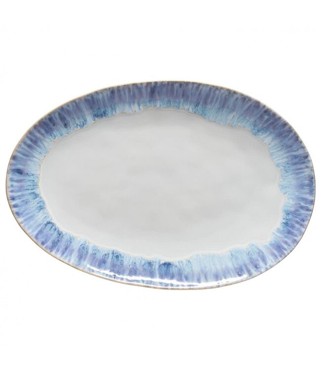 Large Oval Platter Brisa Ria Blue