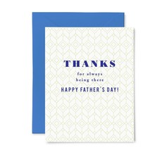 Color Box Letterpress Being There Dad Card