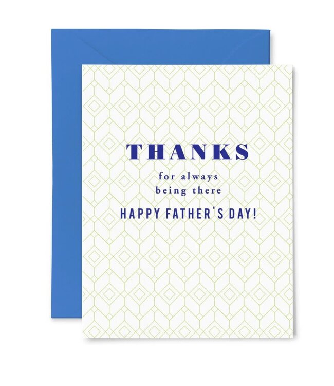 Color Box Letterpress Being There Dad Card