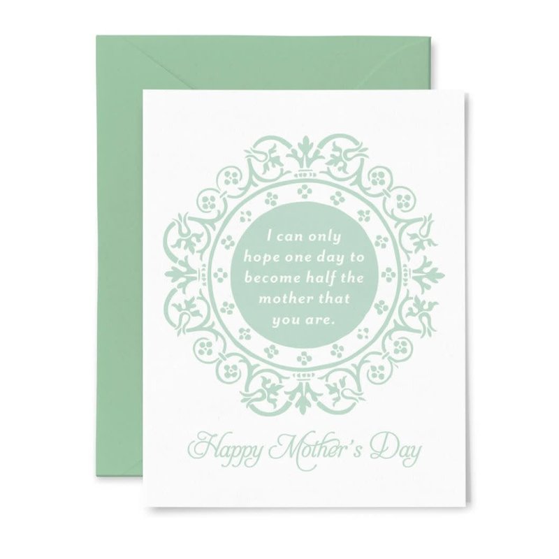 Color Box Letterpress One Day Mother- Mother's Day Card