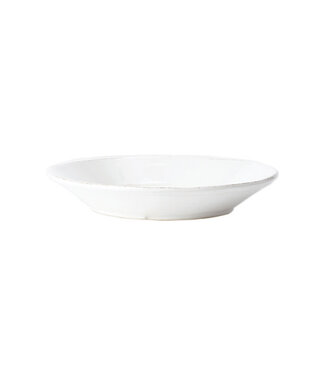 Vietri Melamine Lastra White Shallow Bowl