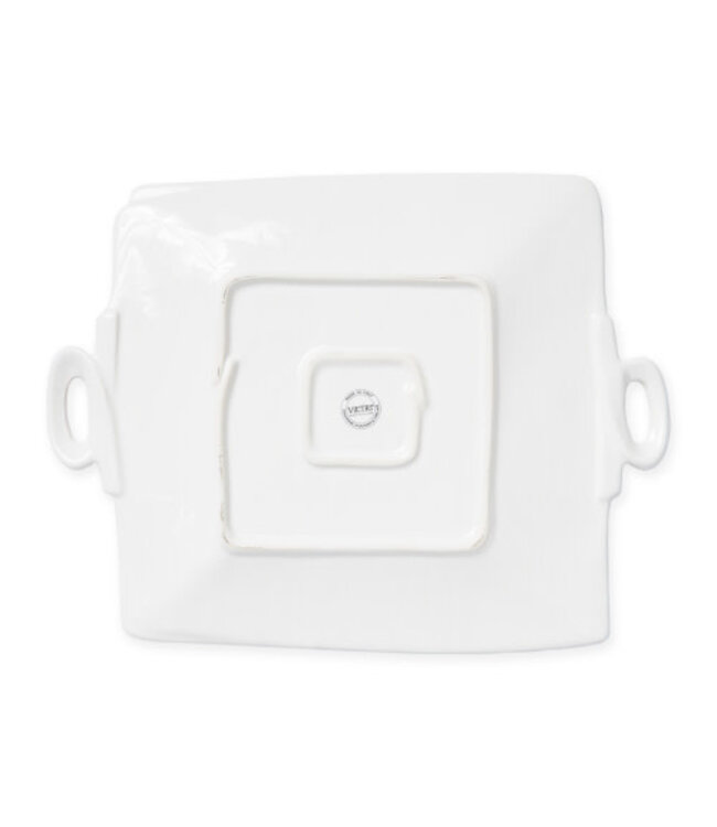 Lastra Linen Handled Square Platter