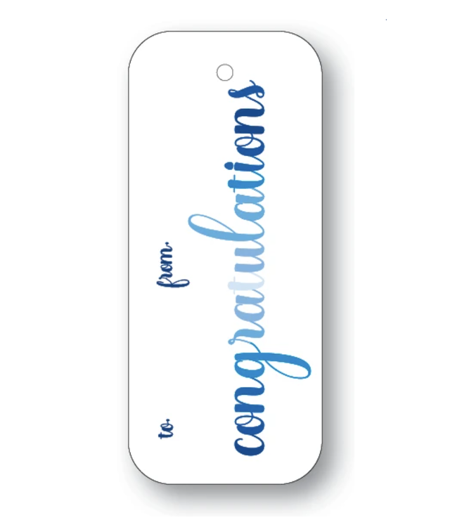 Navy Congratulations Gift Tag