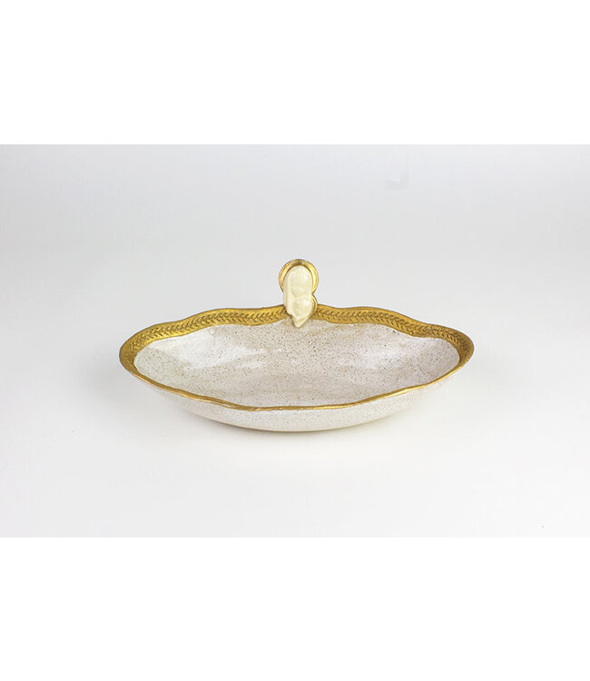 Pamela Sack- Ave Maria Bowl (Ivory/Large)