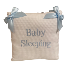 Jan Sevadjian Baby Sleeping  Door Hanging Pillow