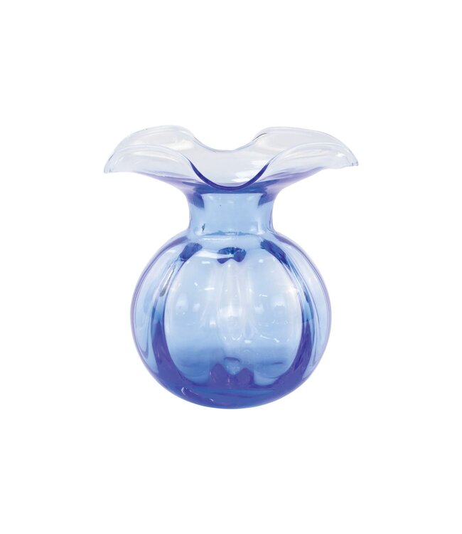 Hibiscus Glass Cobalt Bud Vase
