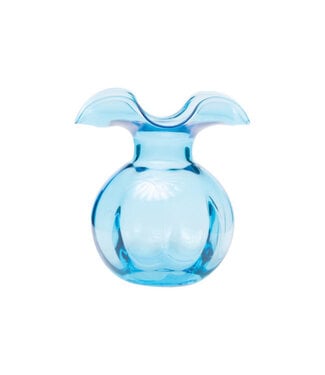 Vietri Hibiscus Glass Aqua Bud Vase