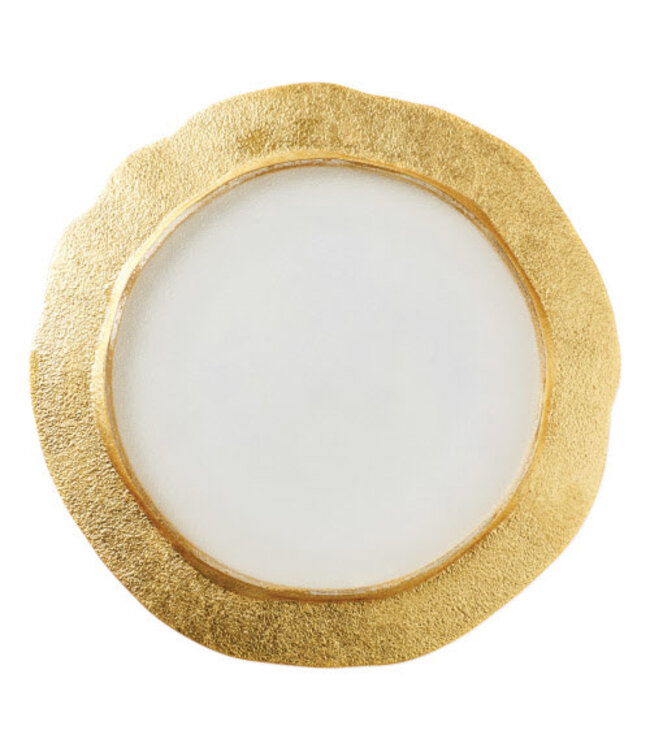 Rufolo Glass Gold Organic Service Plate
