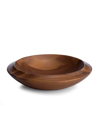 Nambe Skye Wood Centerpiece Bowl