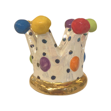 Mary Rose Young Mary Rose Young Crown Candleholder Polka Dot