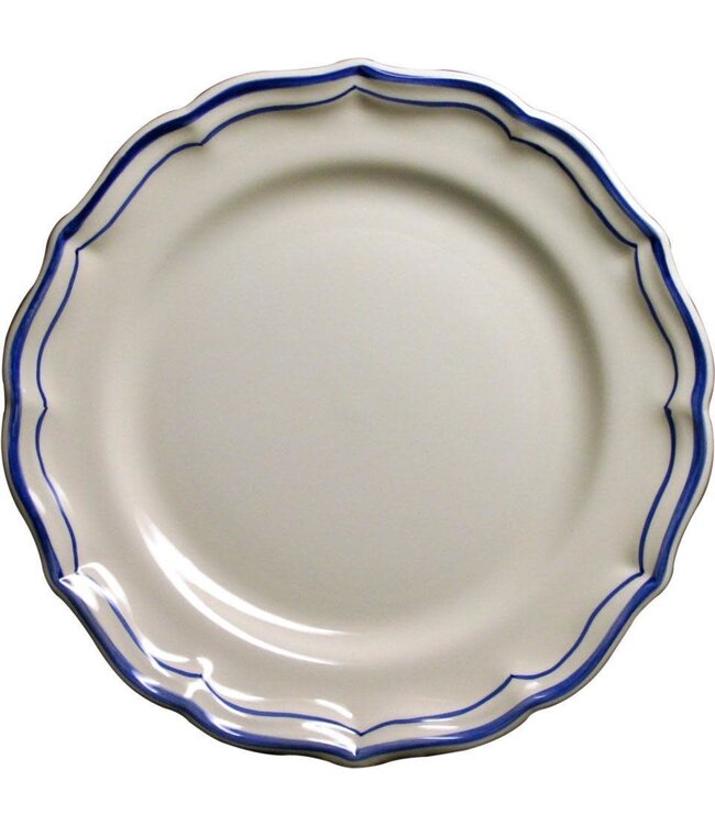 Dessert Plate Filet Blue Monogram (B)