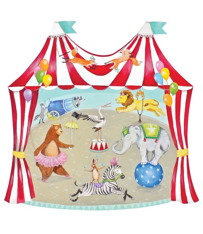 Die Cut Circus Tent Placemat- 12 sheets