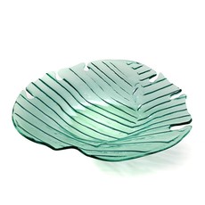 Annie Glass 17 x 17 Palm Frond Large Platter