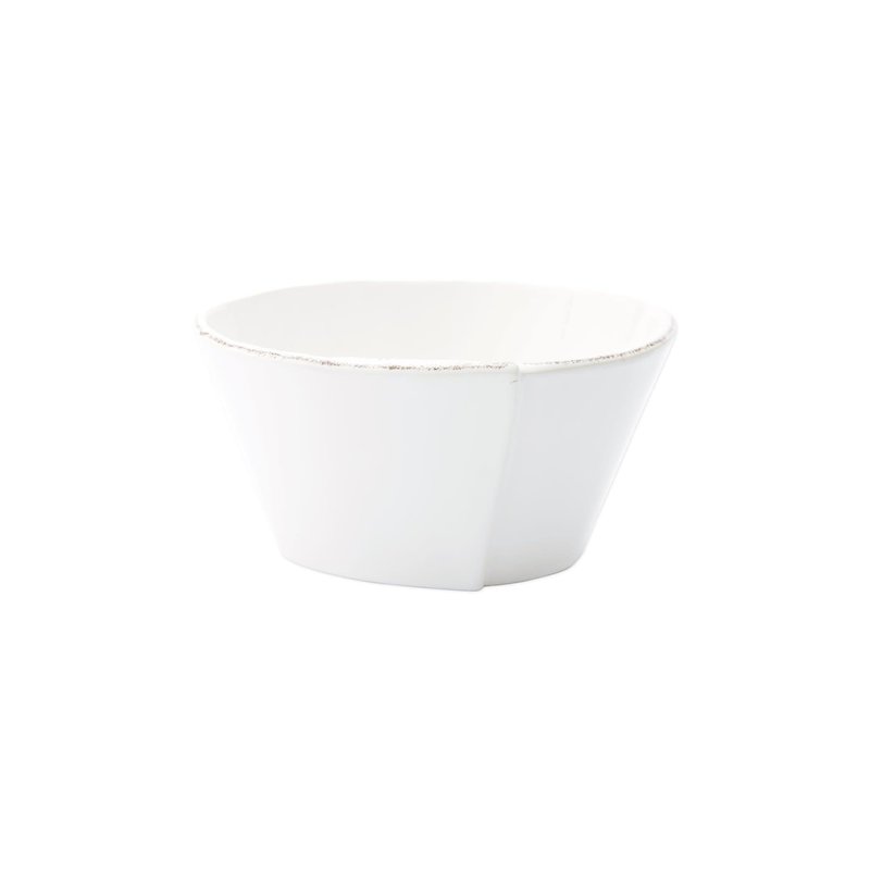 Vietri Lastra White Stacking Cereal Bowl