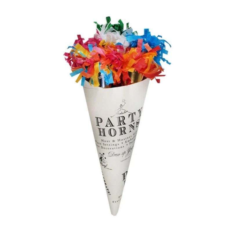 TOPS Malibu Party Horns Bouquet Multi-Color 9''