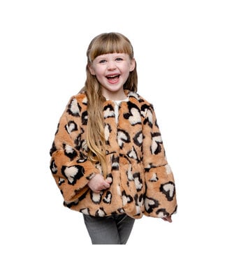 Fabulous Furs Kid's XOXO Coat Leopard