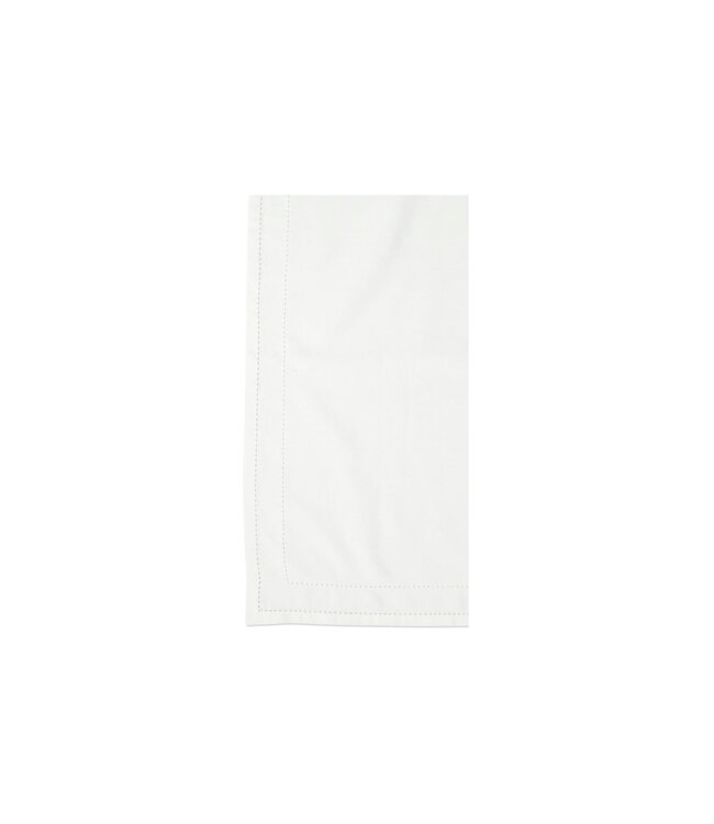 Cotone Linens Ivory Napkins with Double Stitching- Set of 4