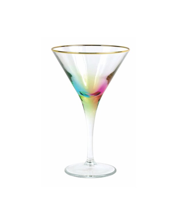 Rainbow Martini Glass