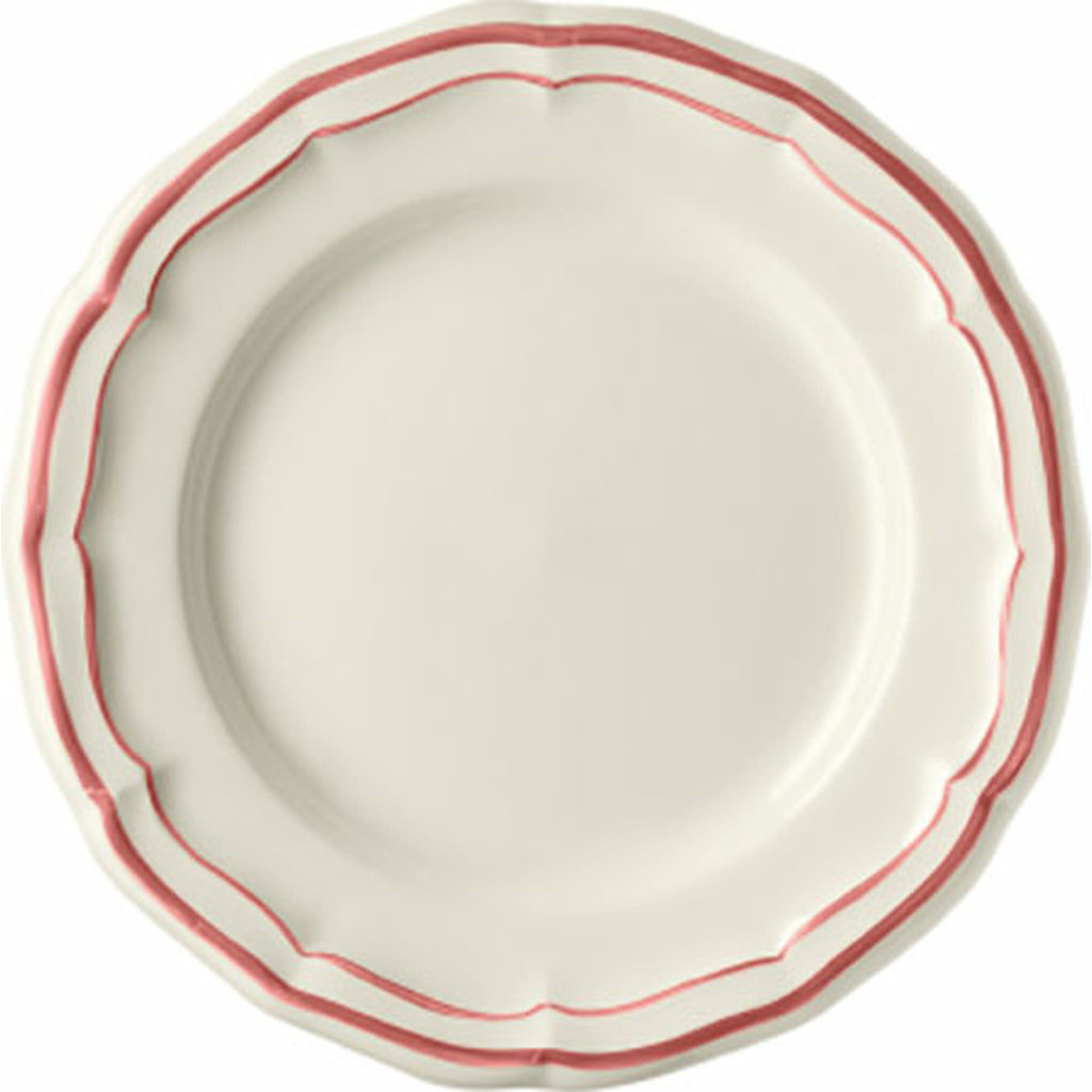 Gien Canape Plate Filet Coral