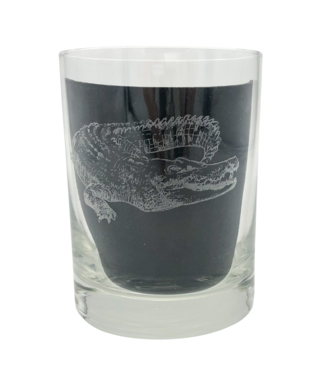 Leonard Etched Alligator Glass