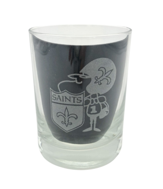 Leonard Etched Sir Saint Glass