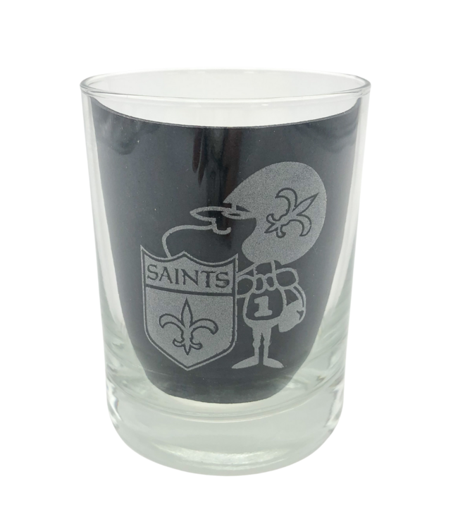 Etched Sir Saint Glass