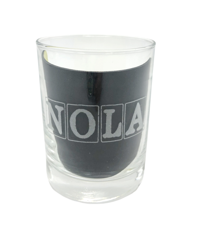 Etched NOLA Glass