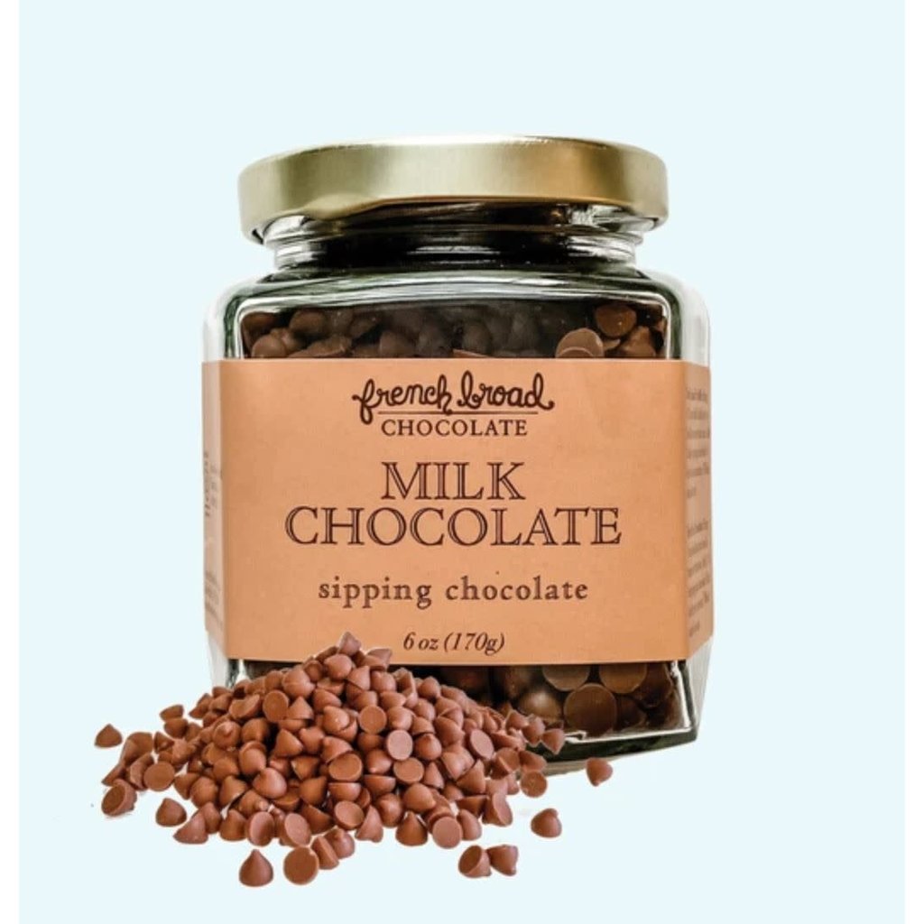 French Broad Chocolate Milk Chocolate Sipping Chocolate- 6oz