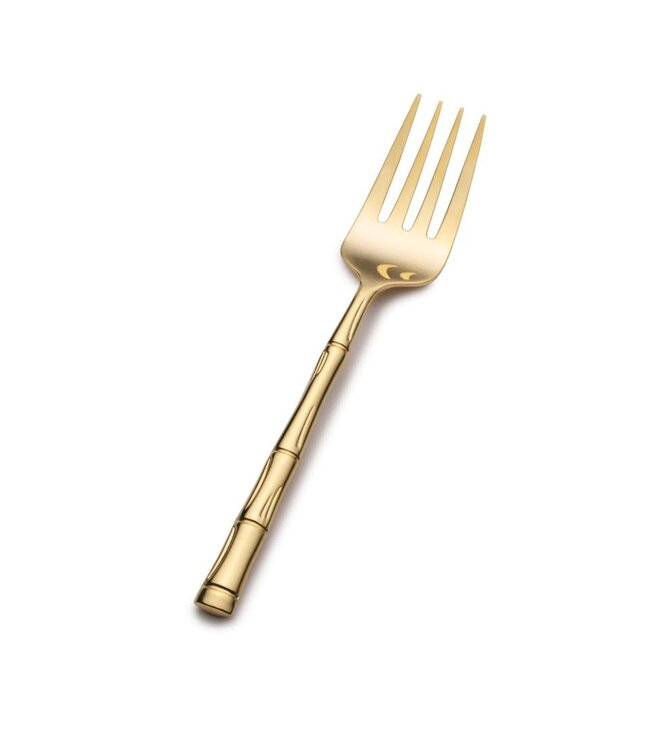 Wallace Bamboo Gold Serving Fork