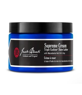 Jack Black: Authentic & Original Supreme Cream, 9.5oz Supreme Cream Triple Cushion Shave Lather