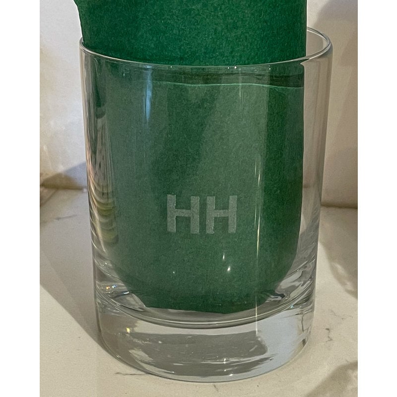 Leonard Etched Sweary Glass HH